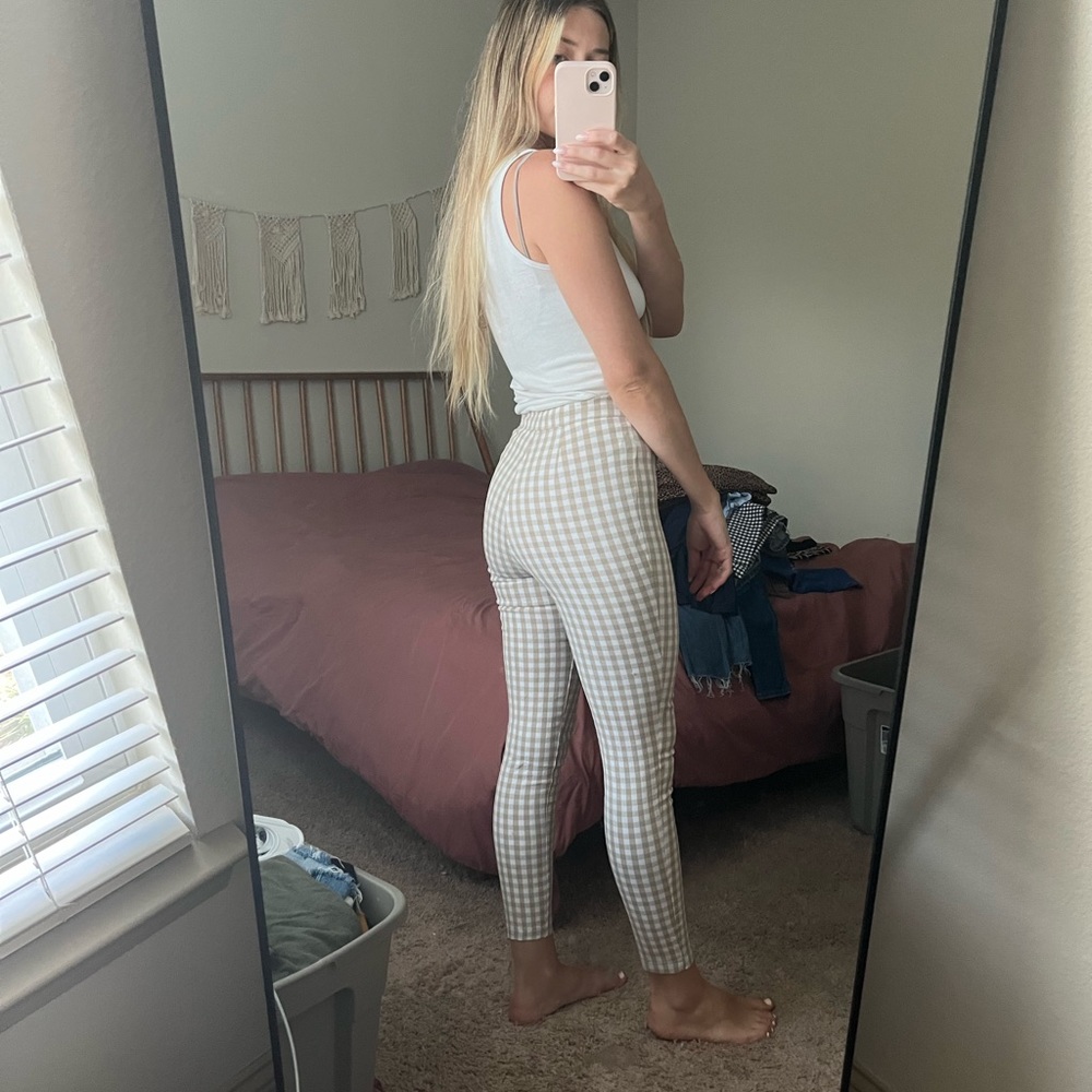 SOLD ON CROSSPOST Urban Outfitters gingham pull on pants - Picture 3 of 9